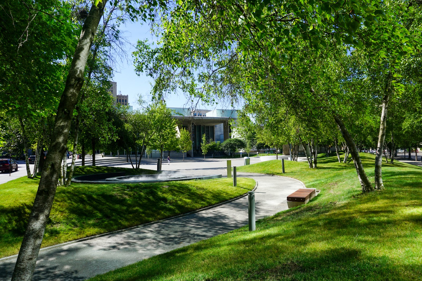 Rosa Parks Circle in Grand Rapids